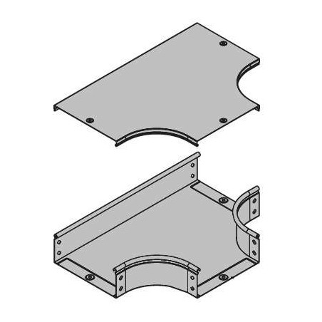 Отвод для лотка Т-образ. горизонт. DPT 50х50 гор. оцинк DKC 36120HDZ