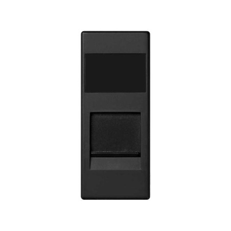 Адаптер на 1 RJ45(12) коннектор 75528, 75540, 75541, 75544-39 узкий защ. шторки Simon82 Centralizations графит 82585-68