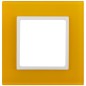 Рамка 1-м 14-5101-21 стекло Elegance желтый+бел. ЭРА Б0034476