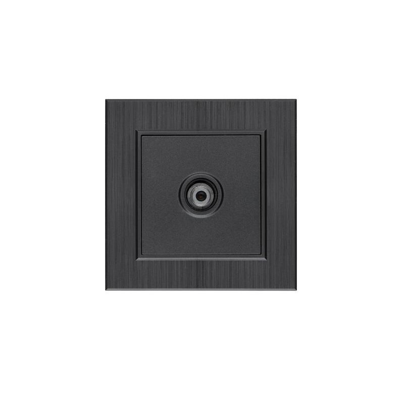 Розетка TV проходная Karea LINE STAR дым. металлик Makel 86050007 Розетка TV проходная Karea LINE STAR дым. металлик Makel 86050007
