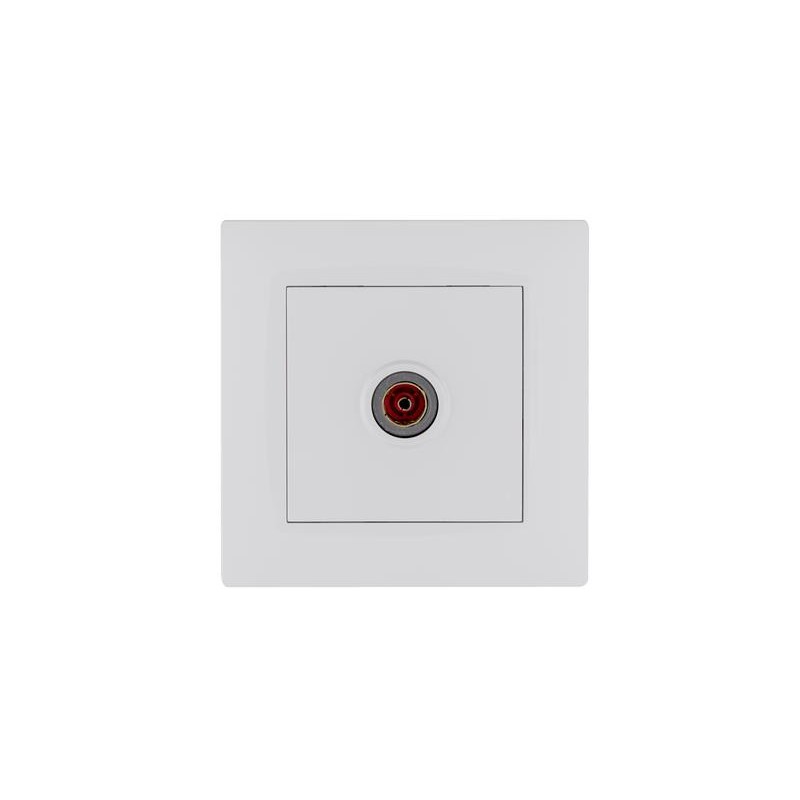 Розетка TV проходная Karea RIZZ бел. Makel 88001007 Розетка TV проходная Karea RIZZ бел. Makel 88001007