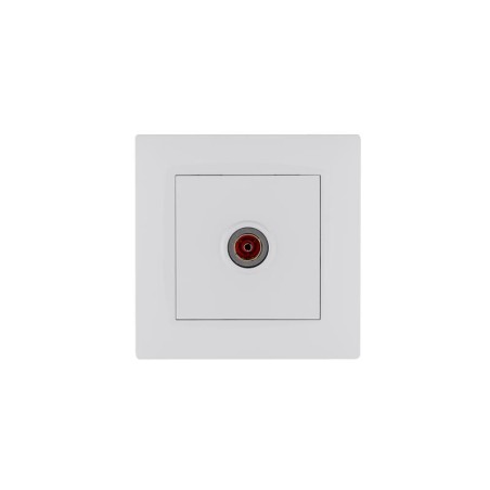 Розетка TV проходная Karea RIZZ бел. Makel 88001007