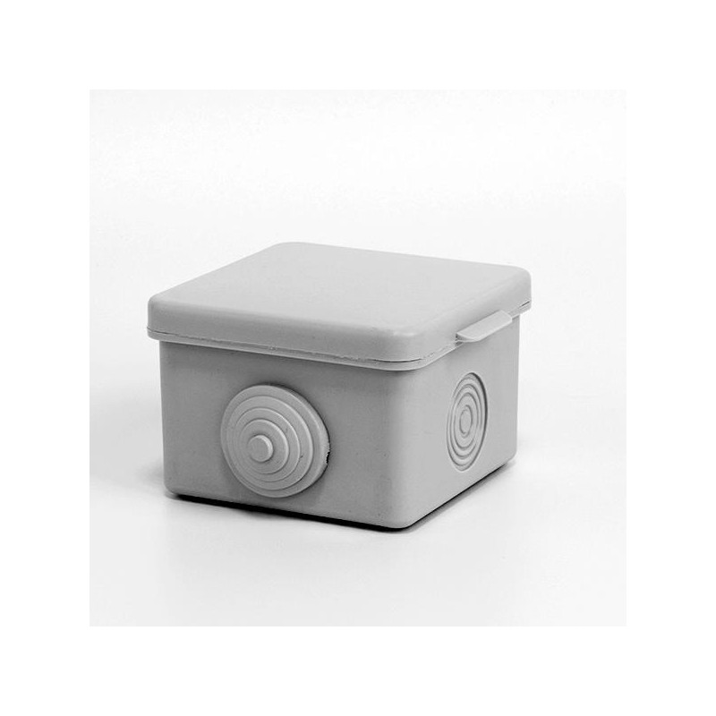 Коробка распределительная ОП 65х65х50мм 4 каб. вводов IP54 сер. TOKOV ELECTRIC TKE-KR-65-65-50-C06