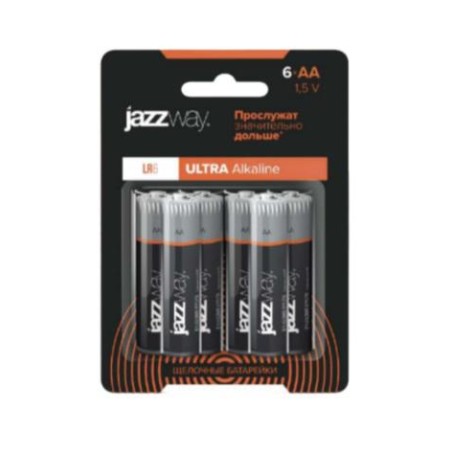 Элемент питания алкалиновый AA/LR6 Ultra Alkaline BL- 6 (уп.6шт) JazzWay 5057548