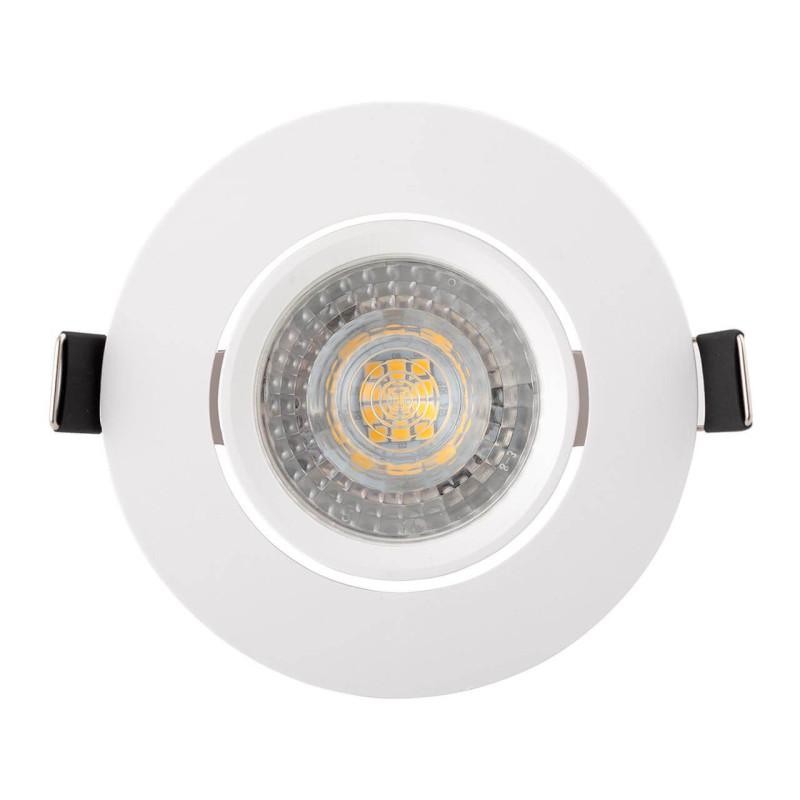 Светильник встраиваемый IP20 10Вт GU5.3 LED бел. пластик DENKIRS DK3020-WH Светильник встраиваемый IP20 10Вт GU5.3 LED бел. пластик DENKIRS DK3020-WH
