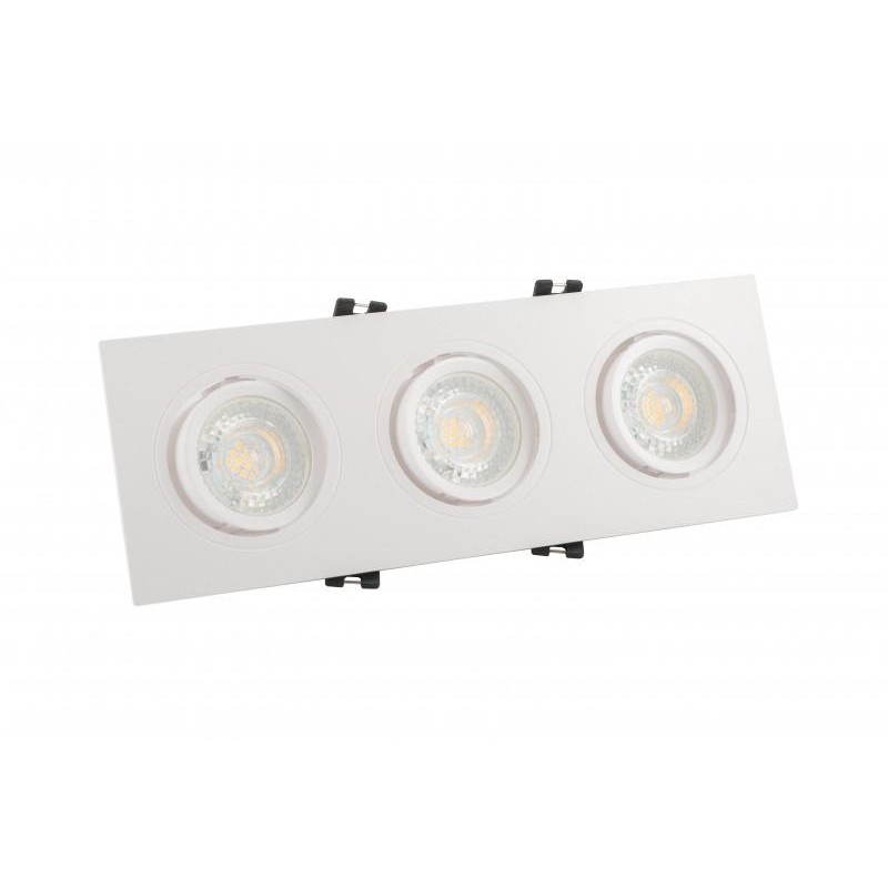 Светильник встраиваемый IP20 10Вт GU5.3 LED бел. пластик DENKIRS DK3023-WH Светильник встраиваемый IP20 10Вт GU5.3 LED бел. пластик DENKIRS DK3023-WH