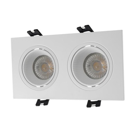 Светильник встраиваемый IP20 10Вт GU5.3 LED бел./бел. пластик DENKIRS DK3072-WH