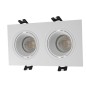 Светильник встраиваемый IP20 10Вт GU5.3 LED бел./бел. пластик DENKIRS DK3072-WH Светильник встраиваемый IP20 10Вт GU5.3 LED бел./бел. пластик DENKIRS DK3072-WH