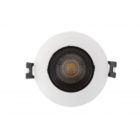 Светильник встраиваемый IP20 10Вт GU5.3 LED бел./черн. пластик DENKIRS DK3020-WB