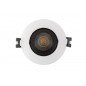 Светильник встраиваемый IP20 10Вт GU5.3 LED бел./черн. пластик DENKIRS DK3020-WB