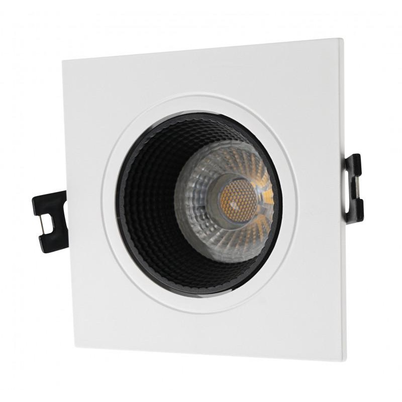 Светильник встраиваемый IP20 10Вт GU5.3 LED бел./черн. пластик DENKIRS DK3071-WH+BK