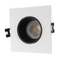 Светильник встраиваемый IP20 10Вт GU5.3 LED бел./черн. пластик DENKIRS DK3071-WH+BK