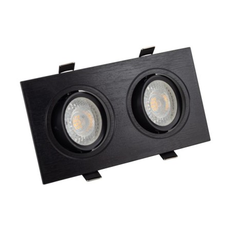 Светильник встраиваемый IP20 10Вт GU5.3 LED черн. пластик DENKIRS DK3022-BK
