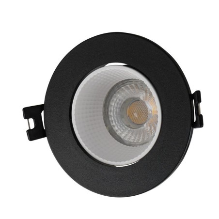 Светильник встраиваемый IP20 10Вт GU5.3 LED черн./бел. пластик DENKIRS DK3061-BK+WH