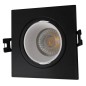 Светильник встраиваемый IP20 10Вт GU5.3 LED черн./бел. пластик DENKIRS DK3071-BK+WH