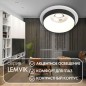 Светильник встраиваемый IP20 50Вт GU10 черн. алюм. DENKIRS DK2401-BK