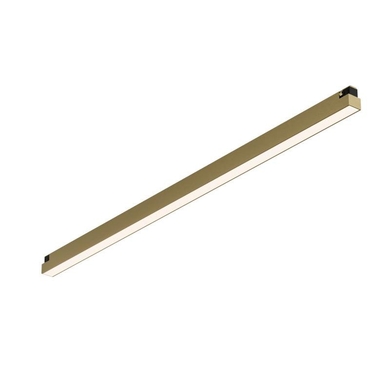 Светильник для трека SHINE LINEAR со светодиодом L601хW19хH27 48В DC 24Вт RA-90 3000К IP20 сатинированная латунь алюм. DENKIRS D Светильник для трека SHINE LINEAR со светодиодом L601хW19хH27 48В DC 24Вт RA-90 3000К IP20 сатинированная латунь алюм. DENKIRS D