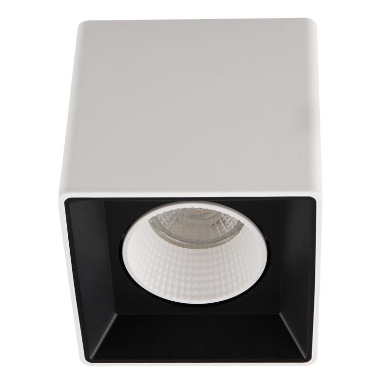 Светильник накладной IP20 10Вт GU5.3 LED бело-черн./бел. пластик DENKIRS DK3080-WB+WH Светильник накладной IP20 10Вт GU5.3 LED бело-черн./бел. пластик DENKIRS DK3080-WB+WH