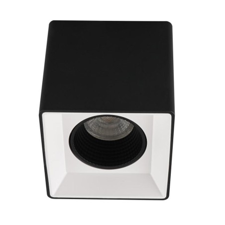 Светильник накладной IP20 10Вт GU5.3 LED черн.-бел./черн. пластик DENKIRS DK3080-BW+BK