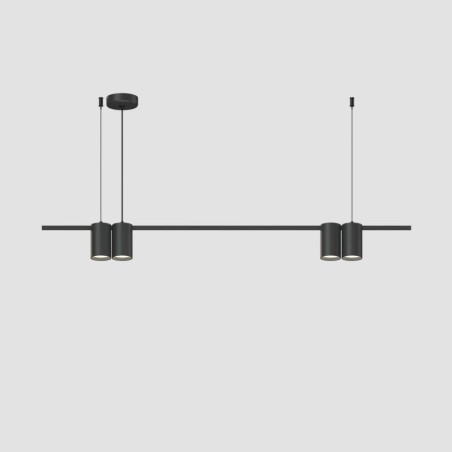 Светильник подвесной ORBIT IP20 4xGU10 LED до 15Вт черн. матов. алюм. DENKIRS DK4061-BK