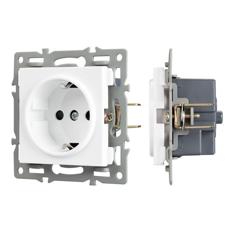 Механизм электрической розетки SCT-MEU1-PL-WH (250В 16А) Arlight 043730
