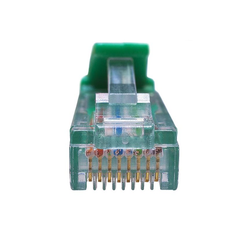 Патч-корд UTP 5e 4х2 26AWG (7х0.16мм) Cu LSZH 2м зел. SUPRLAN 10-0158