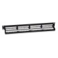 Патч-панель 19дюйм 1U 24 порта RJ45 кат.5E Dual IDC PL2-24-Cat.5e-Dual IDC с задн. кабельн. организатором new Cabeus 10588c