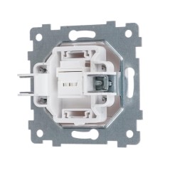 Розетка телефонная 1-м СП Мария РТ1-456 RJ11 механизм бел. Кунцево 110023