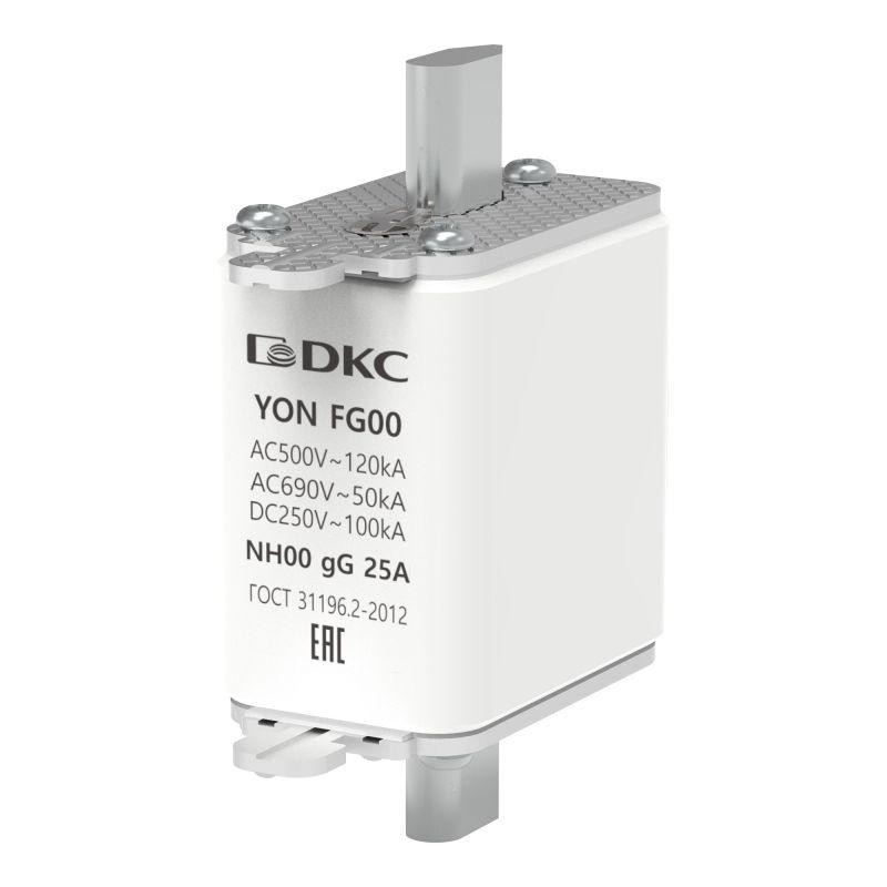 Предохранитель YON ножевого типа FG00 с одинарной индикацией 25А DKC 1FG00-0025 Предохранитель YON ножевого типа FG00 с одинарной индикацией 25А DKC 1FG00-0025