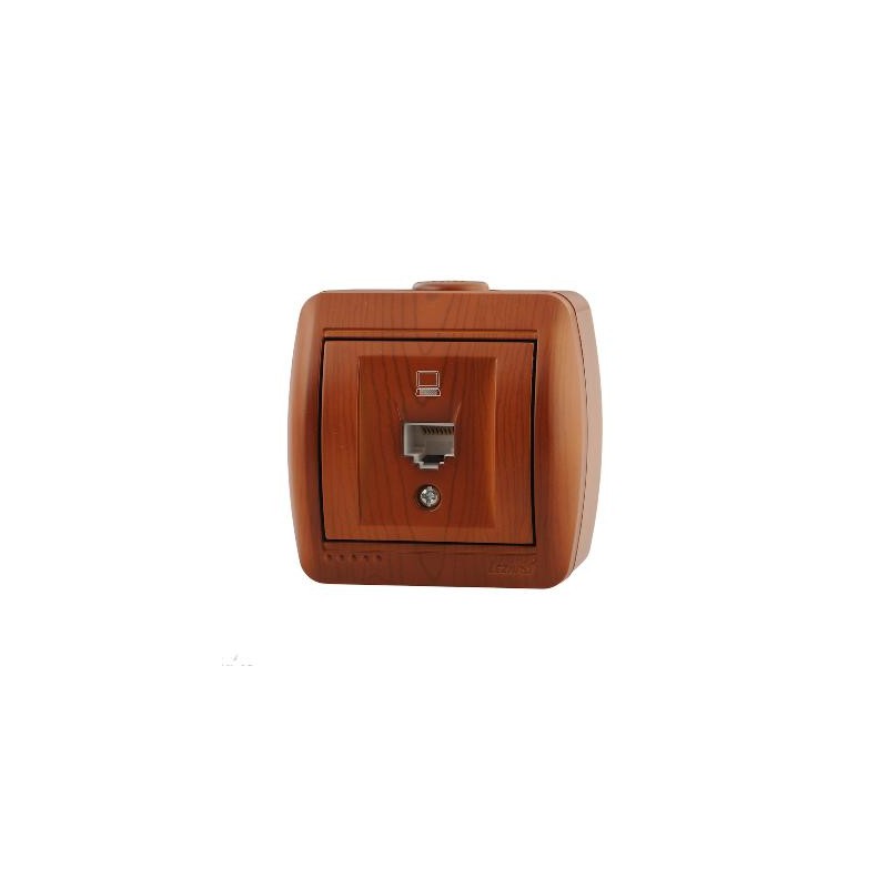 Розетка компьютерная 1-м ОП Nata RJ45 сосна LEZARD 710-0800-139 Розетка компьютерная 1-м ОП Nata RJ45 сосна LEZARD 710-0800-139