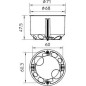 Коробка монтажная 68х47х68мм HG 60 PP для полых стен OBO 2003414 Коробка монтажная 68х47х68мм HG 60 PP для полых стен OBO 2003414