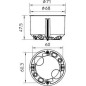 Коробка монтажная 68х47х68мм HG 60 MW PP для полых стен OBO 2003611 Коробка монтажная 68х47х68мм HG 60 MW PP для полых стен OBO 2003611