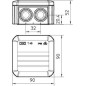 Коробка распределительная 90х90х52мм IP55 T40 RW 7х25 белоснеж. OBO 2007517 Коробка распределительная 90х90х52мм IP55 T40 RW 7х25 белоснеж. OBO 2007517