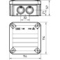 Коробка распределительная 114х114х57мм T60 RW OBO 2007525 Коробка распределительная 114х114х57мм T60 RW OBO 2007525