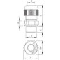 Ввод кабельный Dкаб. 9-17 (Dмонтаж. отв. 25) IP68 свет. сер. V-TEC VM25 LGR OBO 2022868