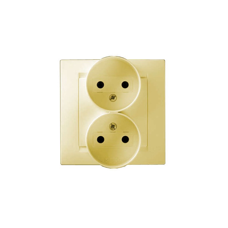 Розетка 2-м СП Simon15 16А IP20 250В без заземл. винт. клеммы сл. кость Simon 1590457-031 Розетка 2-м СП Simon15 16А IP20 250В без заземл. винт. клеммы сл. кость Simon 1590457-031