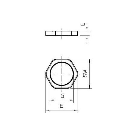 Контргайка PG-Резьба 116 VDE PG11 PA OBO 2048116