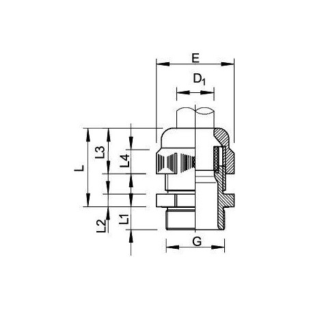 Ввод кабельный Dкаб. 12-18 взрывозащ. IP68 черн. V-TEC Eх M25 SW OBO 2050331
