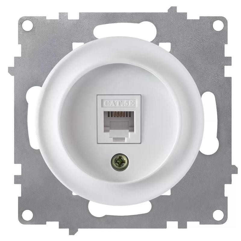 Розетка компьютерная 1-м СП Florence RJ45 кат.5E механизм бел. (1E20701300) OneKeyElectro 2172770 Розетка компьютерная 1-м СП Florence RJ45 кат.5E механизм бел. (1E20701300) OneKeyElectro 2172770