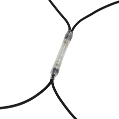 Гирлянда светодиодная "Сеть" 2х1.5м 288LED бел./син. 43Вт 220-240В IP67 провод каучук черн. Neon-Night 217-113