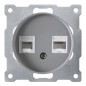 Розетка компьютерная + телефонная 2-м СП Florence RJ45 + RJ11 кат.5E механизм сер. (1E20801302) OneKeyElectro 2172840 Розетка компьютерная + телефонная 2-м СП Florence RJ45 + RJ11 кат.5E механизм сер. (1E20801302) OneKeyElectro 2172840