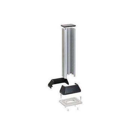 Мини-колонна 2сторона на 4 S-мод. 336х126.5(158)х109.5(181)мм Simon Connect алюм. ALC322-8-14