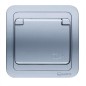 Розетка 1-м СП Mimoza 10А IP20 с крышкой серебр./серебр. Makel 26629 Розетка 1-м СП Mimoza 10А IP20 с крышкой серебр./серебр. Makel 26629