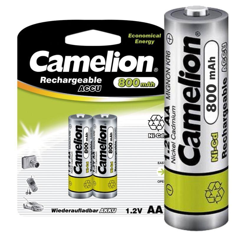 Аккумулятор AA/R6 800мА.ч NI-CD BL-2 металлик (блист.2шт) Camelion 2202 Аккумулятор AA/R6 800мА.ч NI-CD BL-2 металлик (блист.2шт) Camelion 2202