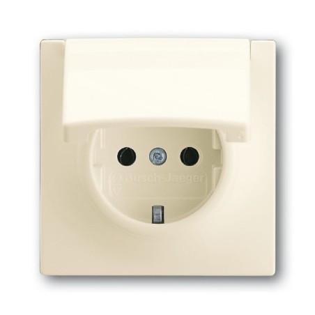 Розетка 1-м СП 1мод. Impuls 16А IP21 250В Schuko с крышкой сл. кость ABB 2CKA002018A1488