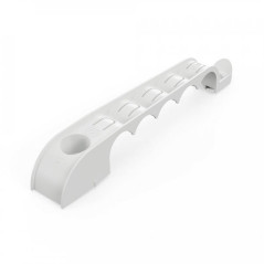 Держатель труб d20мм для прямого монтажа односторонний на 5 мест сер. (уп.20шт) Промрукав PR13.03281