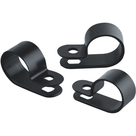 Скоба нейлоновая под винт 5 мм NCС-05-100-BL черн. (уп.100шт) Navigator 95721