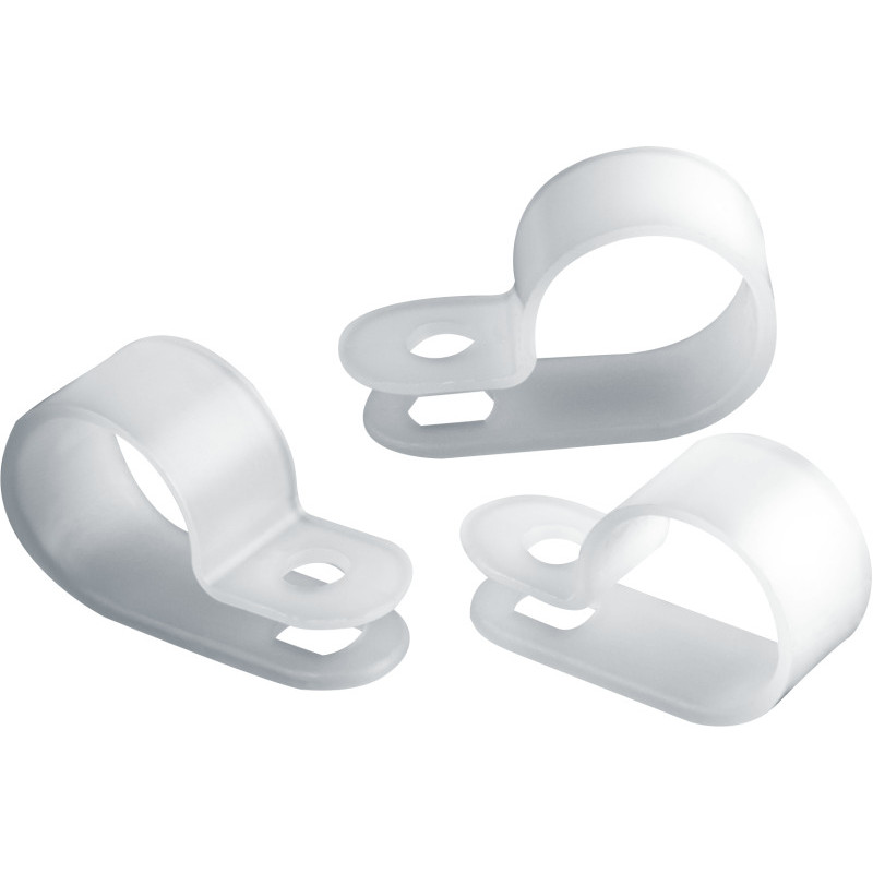 Скоба нейлоновая под винт 5 мм NCС-05-100-WH бел. (уп.100шт) Navigator 95715 Скоба нейлоновая под винт 5 мм NCС-05-100-WH бел. (уп.100шт) Navigator 95715