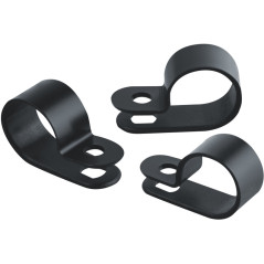 Скоба нейлоновая под винт 6 мм NCС-06-100-BL черн. (уп.100шт) Navigator 95722