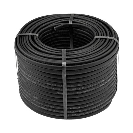 Кабель греющий саморег. SRL40-2CR UV с УФ-защитой экранированный 40Вт/м 1.0кв.мм/45м (уп.100м) Rexant 51-0237